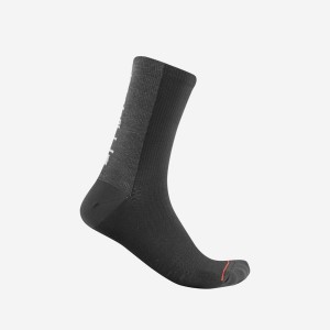 Castelli BANDITO WOOL 18 Men Socks Black | BU3420159