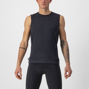 Castelli BANDITO WOOL SLEEVELESS Men Base Layer Black | LS8670251