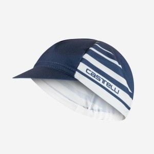 Castelli CLASSICO Men Cap Blue / Silver Grey | FM9028453