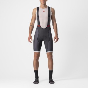 Castelli COMPETIZIONE KIT Men Bib Shorts Dark Grey / Silver Grey | JT0495768