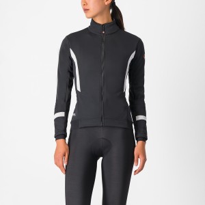 Castelli DINAMICA 2 Women Jackets Black / White | YW0328519