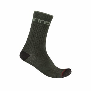 Castelli DISTANZA 20 Men Socks Green | TC5170843