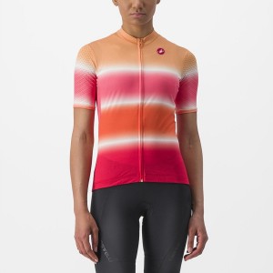 Castelli DOLCE Women Jersey Orange | KY2175683