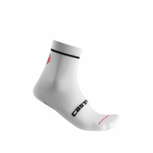 Castelli ENTRATA 9 Men Socks White | KC3760452