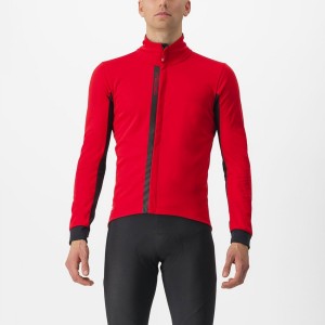 Castelli ENTRATA Men Jackets Red / Black Black | EL3459781