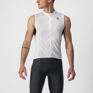 Castelli ENTRATA VI SLEEVELESS Men Jersey White / Black / Red | CS5720349