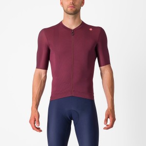 Castelli ESPRESSO Men Jersey Deep Burgundy / Silver | TH8201695