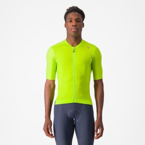 Castelli ESPRESSO Men Jersey Light Green / Deep Green | SE5769013