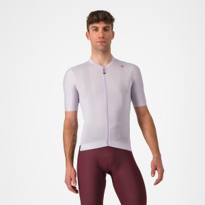 Castelli ESPRESSO Men Jersey Purple White / Dark Grey | JE4106573