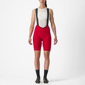 Castelli ESPRESSO W DT Women Bib Shorts Red | AB3592470