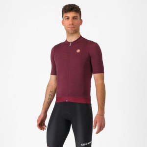 Castelli ESSENZA Men Jersey Burgundy | DI7214306