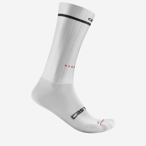 Castelli FAST FEET 2 Men Socks White | UV0768235