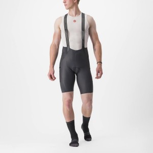 Castelli FREE UNLIMITED Men Bib Shorts Dark Grey | WP6753082