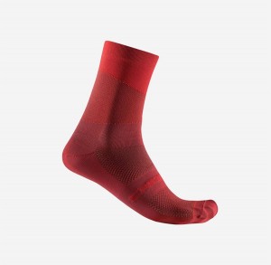 Castelli ORIZZONTE 15 Men Socks Red / Red | NF2094578