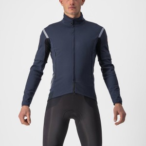 Castelli PERFETTO RoS 2 CONVERTIBLE Men Jackets Blue / Silver | HA7432801