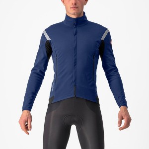 Castelli PERFETTO RoS 2 Men Jackets Blue / Silver | OT4078293