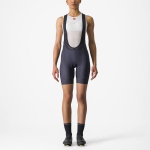 Castelli PRIMA Women Bib Shorts Black | XL9736458