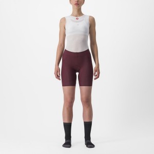 Castelli PRIMA Women Shorts Deep Burgundy / Red | SH4057689