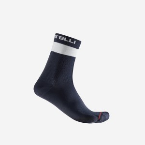 Castelli PROLOGO LITE 15 Men Socks Blue / White | BW0183976