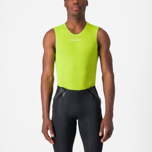 Castelli PRO MESH 2.0 SLEEVELESS Men Base Layer Light Green | FR8301759