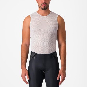 Castelli PRO MESH 2.0 SLEEVELESS Men Base Layer White | IE7689213