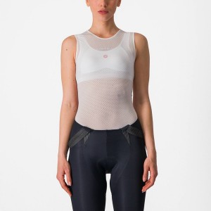 Castelli PRO MESH W SLEEVELESS Women Base Layer White | AK2496751