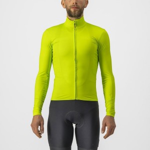 Castelli PRO THERMAL MID LS Men Jersey Light Green | QC8675192