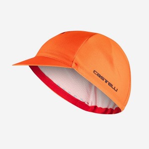 Castelli ROSSO CORSA 2 Men Cap Orange | PM3650978