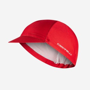 Castelli ROSSO CORSA 2 Men Cap Red | NZ4867190