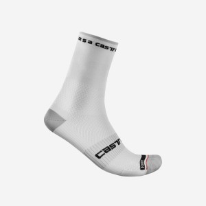 Castelli ROSSO CORSA PRO 15 Men Socks White | JB2081937