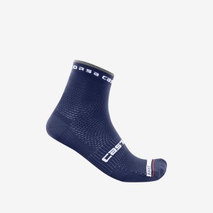 Castelli ROSSO CORSA PRO 9 Men Socks Blue | IX4752893