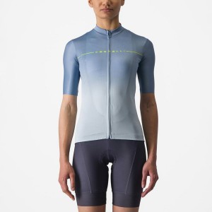 Castelli SALITA Women Jersey Grey Blue / Blue | QK8127094