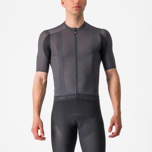 Castelli SUPERLEGGERA 3 Men Jersey Dark Grey | IK9512643