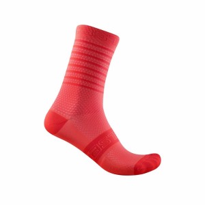 Castelli SUPERLEGGERA W 12 Women Socks Pink | QW7134895