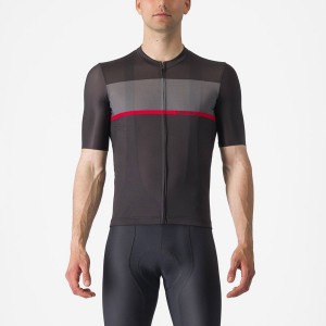 Castelli TRADIZIONE Men Jersey Black / Dark Grey / Red | GN0382165