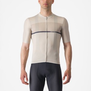 Castelli TRADIZIONE Men Jersey Silver / Blue | OU1780596