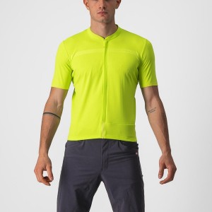 Castelli UNLIMITED ALLROAD Men Jersey Light Green | ZC8051634