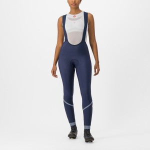 Castelli VELOCISSIMA DT Women Bib Tights Blue / Silver | TX4302857