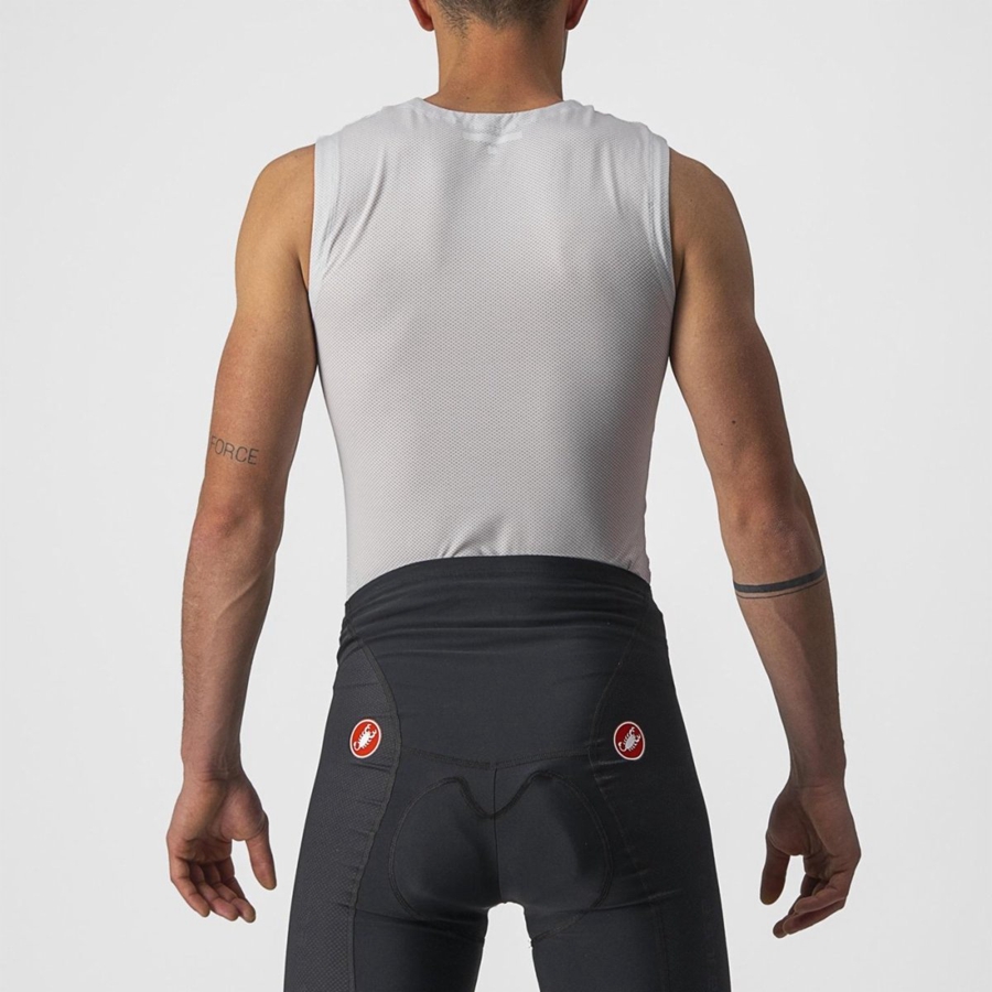 Castelli ACTIVE COOLING SLEEVELESS Men Base Layer Silver Grey | GZ2417980