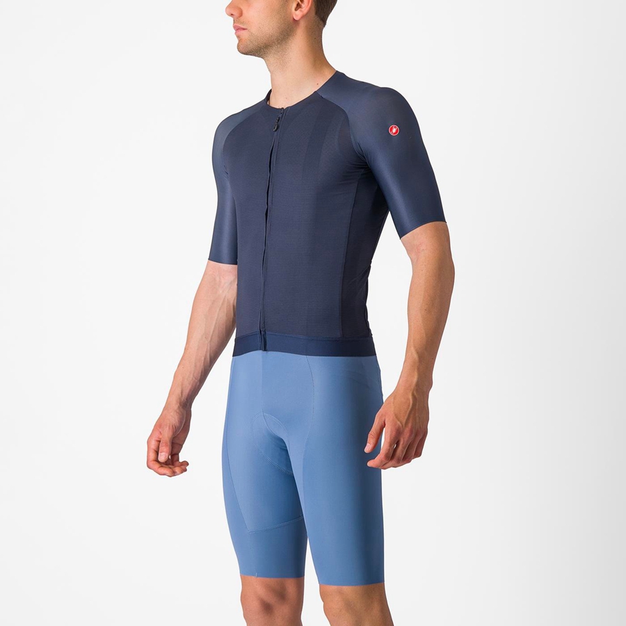 Castelli AERO RACE 7.0 Men Jersey Blue | KU5962043