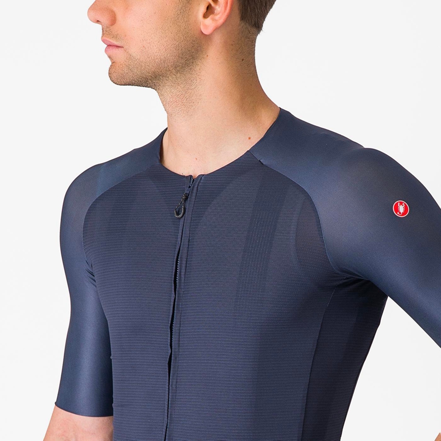 Castelli AERO RACE 7.0 Men Jersey Blue | KU5962043