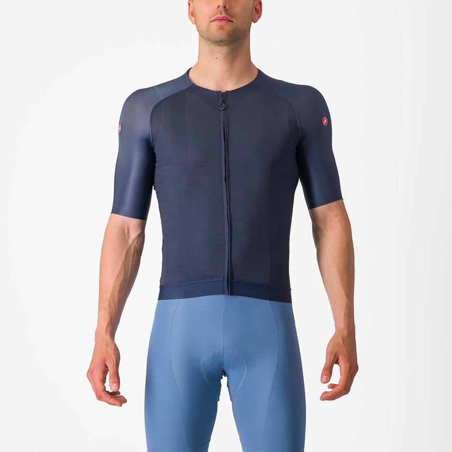 Castelli AERO RACE 7.0 Men Jersey Blue | KU5962043