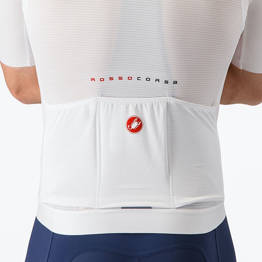 Castelli AERO RACE 7.0 Men Jersey White | AF8637415