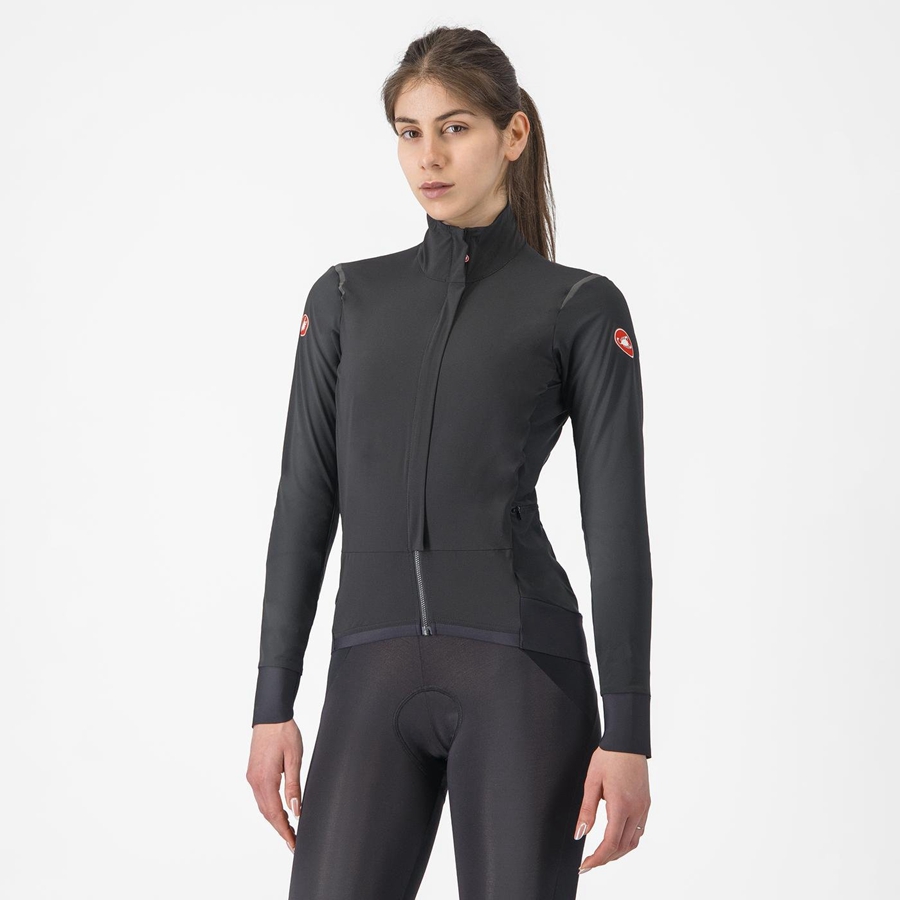 Castelli ALPHA FLIGHT ROS W Women Jackets Black / Black | WF9137428