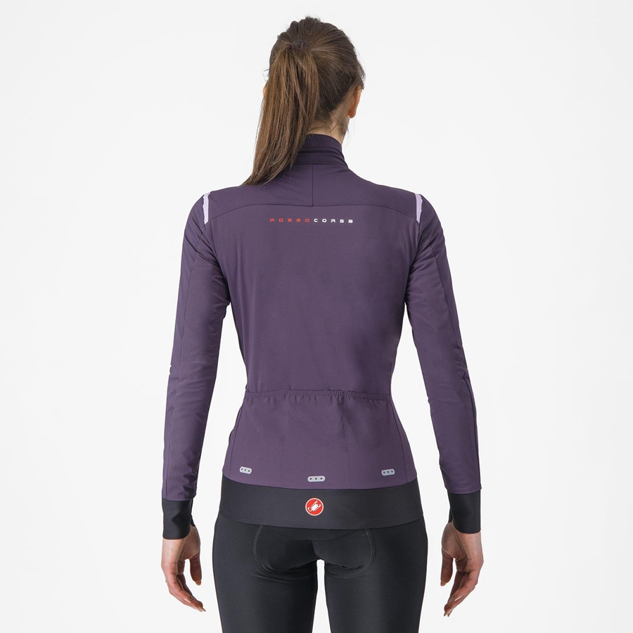 Castelli ALPHA FLIGHT ROS W Women Jackets Purple | VE2406789