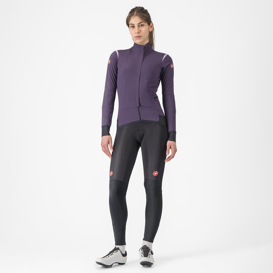 Castelli ALPHA FLIGHT ROS W Women Jackets Purple | VE2406789