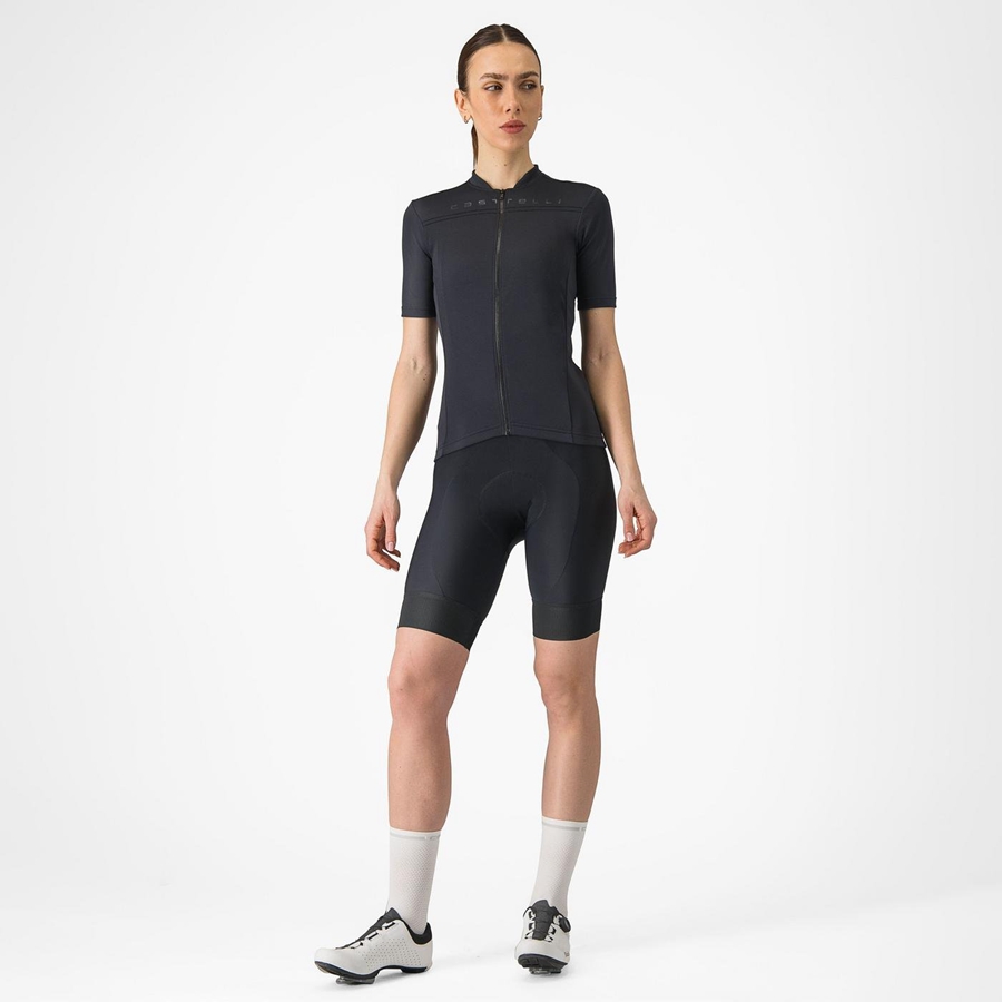 Castelli ANIMA 4 Women Jersey Black | ST1840293