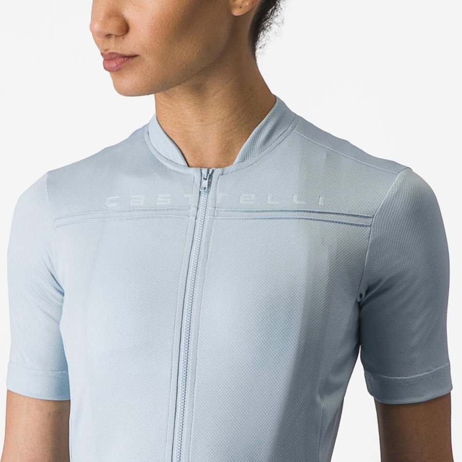 Castelli ANIMA 4 Women Jersey Blue | OM6079148