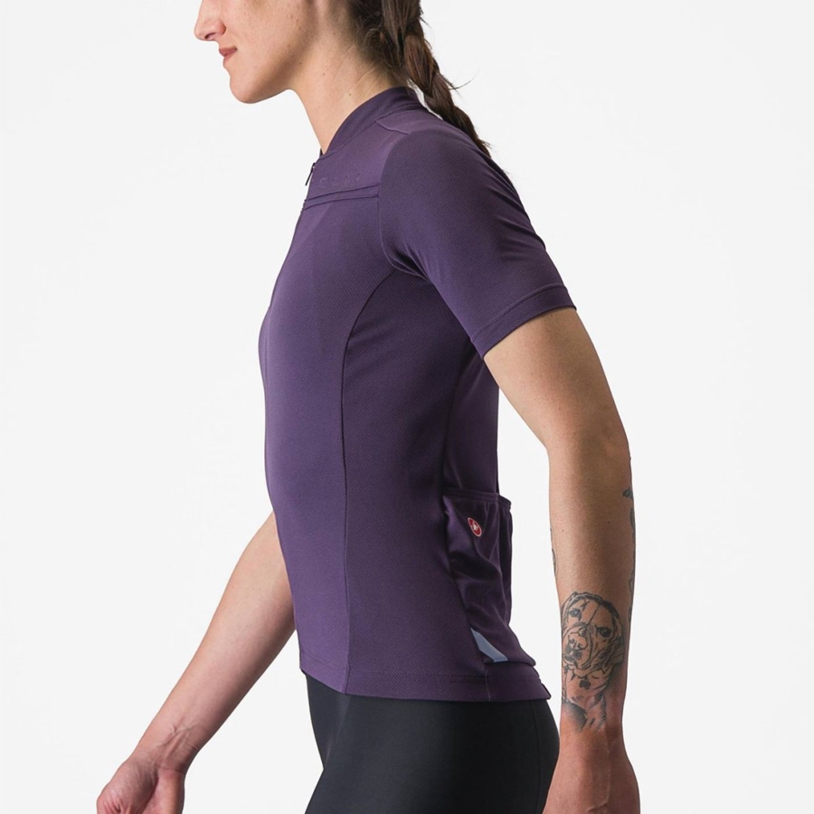 Castelli ANIMA 4 Women Jersey Purple | DL6270498