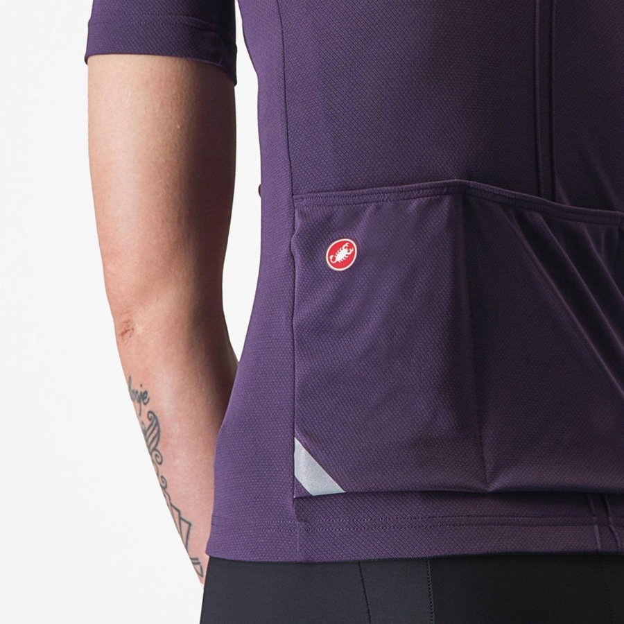 Castelli ANIMA 4 Women Jersey Purple | DL6270498